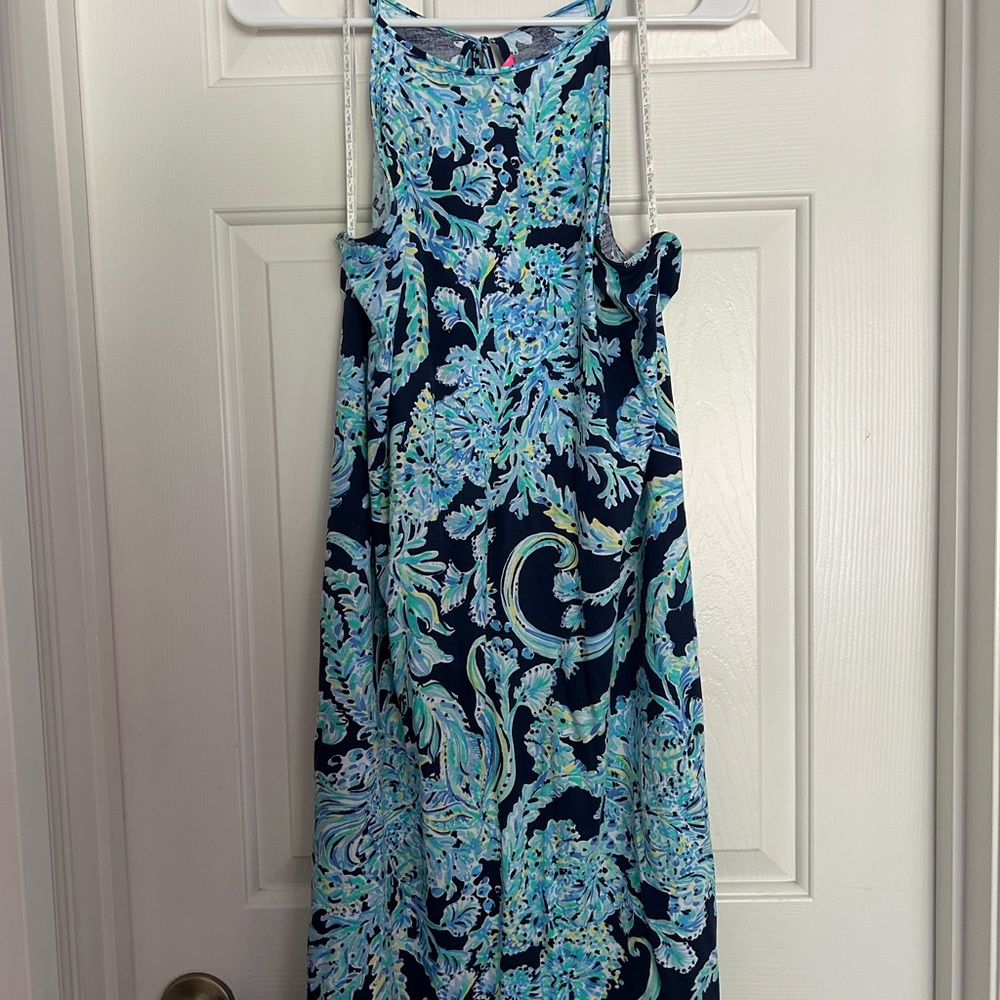 Floral Blue and Green Margot Women's Dress